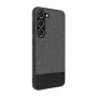 iLike Samsung Galaxy S23 Plus Plastic Leather Back Cover grijs