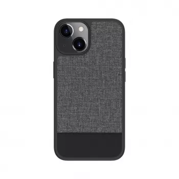 iLike Apple iPhone 14 Plastic Leather Back Cover grijs
