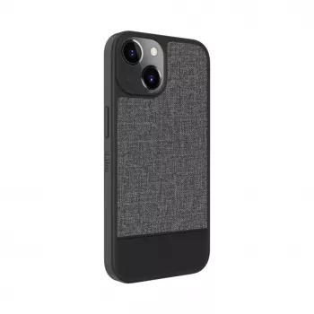 iLike Apple iPhone 14 Plastic Leather Back Cover grijs