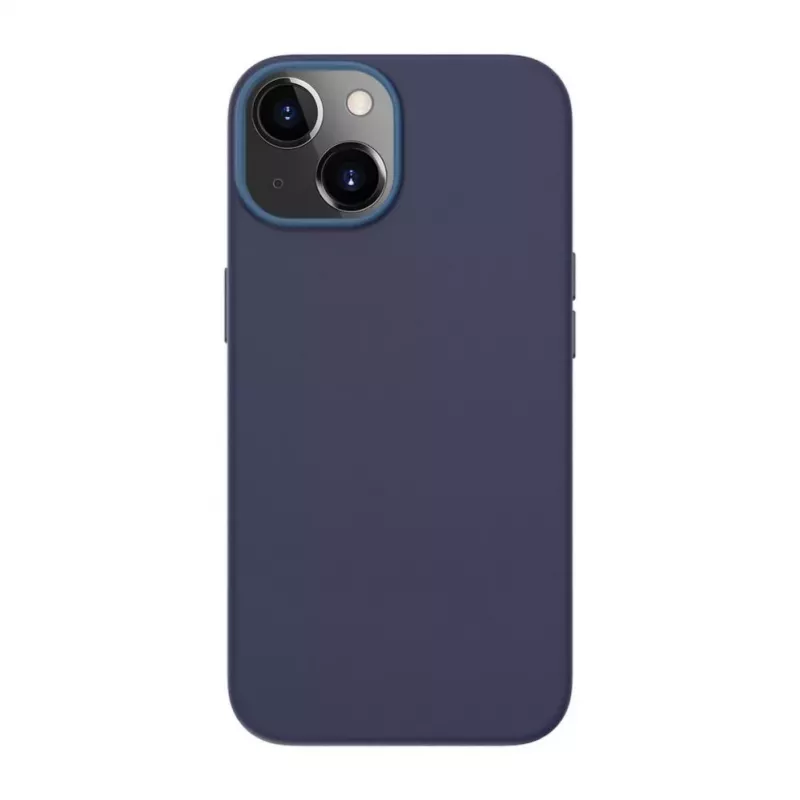 Evelatus Apple iPhone 13 Echtleren hoesje met MagSafe Blauw