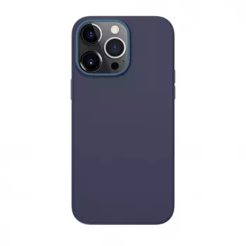 Evelatus Apple iPhone 13 Pro Echtleren hoesje met MagSafe Blauw