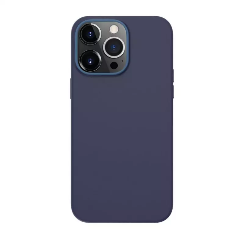 Evelatus Apple iPhone 13 Pro Echtleren hoesje met MagSafe Blauw
