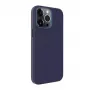 Evelatus Apple iPhone 13 Pro Echtleren hoesje met MagSafe Blauw