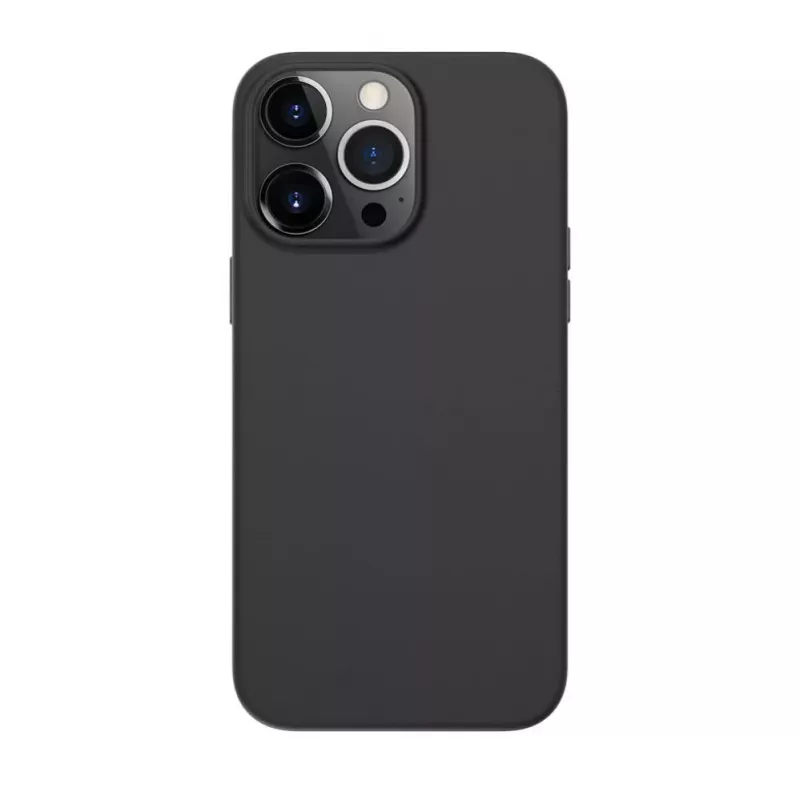 Evelatus Apple iPhone 13 Pro Max Echtleren hoesje met MagSafe Zwart