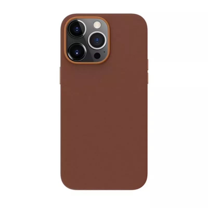 EVELATUS Apple iPhone 13 Pro Max Echtleren hoesje met MagSafe Bruin