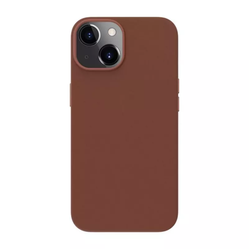 Evelatus Apple iPhone 14 Echtleren hoesje met MagSafe Bruin