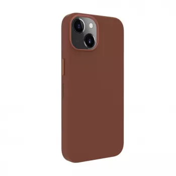 Evelatus Apple iPhone 14 Echtleren hoesje met MagSafe Bruin