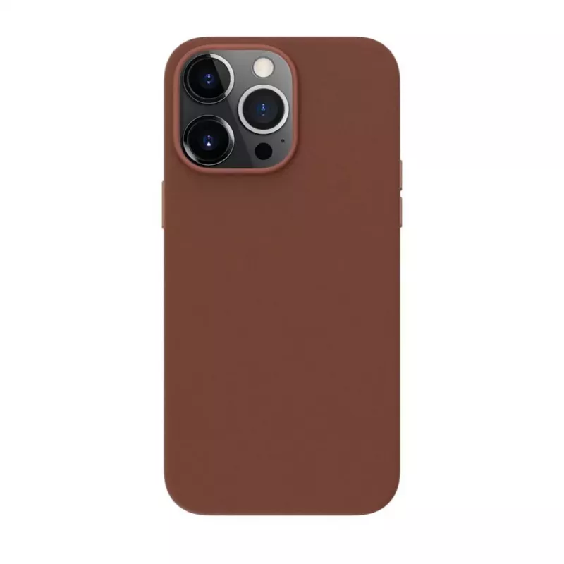 Evelatus Apple iPhone 14 Pro Echtleren hoesje met MagSafe Bruin