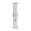 Evelatus Apple Watch 38/40/41mm Siliconen Loop Horlogebandje (110mm S/M) wit