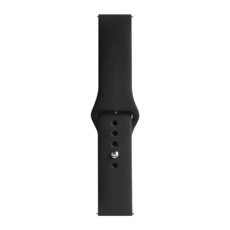 Evelatus 20mm Siliconen Loop Horlogeband (S/M 110mm) zwart