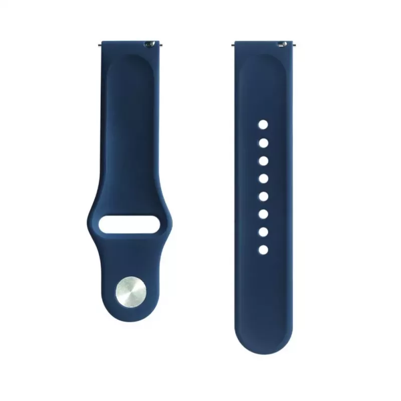 Evelatus 20mm Siliconen Loop Armband (S/M 110mm) blauw
