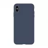 Evelatus Apple iPhone Xs Max Premium Soft Touch Siliconen Case Midnight Blue