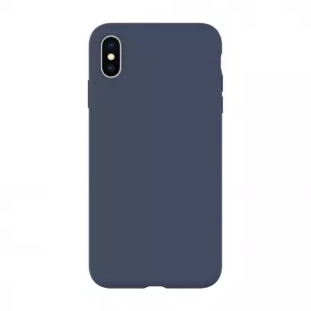 Evelatus Apple iPhone Xs Max Premium Soft Touch Siliconen Case Midnight Blue