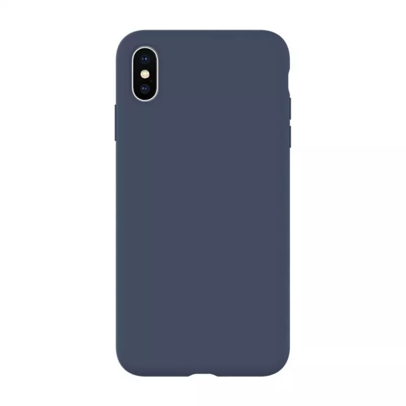 Evelatus Apple iPhone Xs Max Premium Soft Touch Siliconen Case Midnight Blue