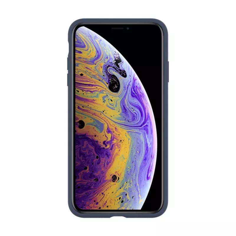 Evelatus Apple iPhone Xs Max Premium Soft Touch Siliconen Case Midnight Blue