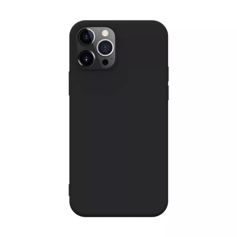 iLike Apple iPhone 12 Pro Max Nano Siliconen hoesje Zwart