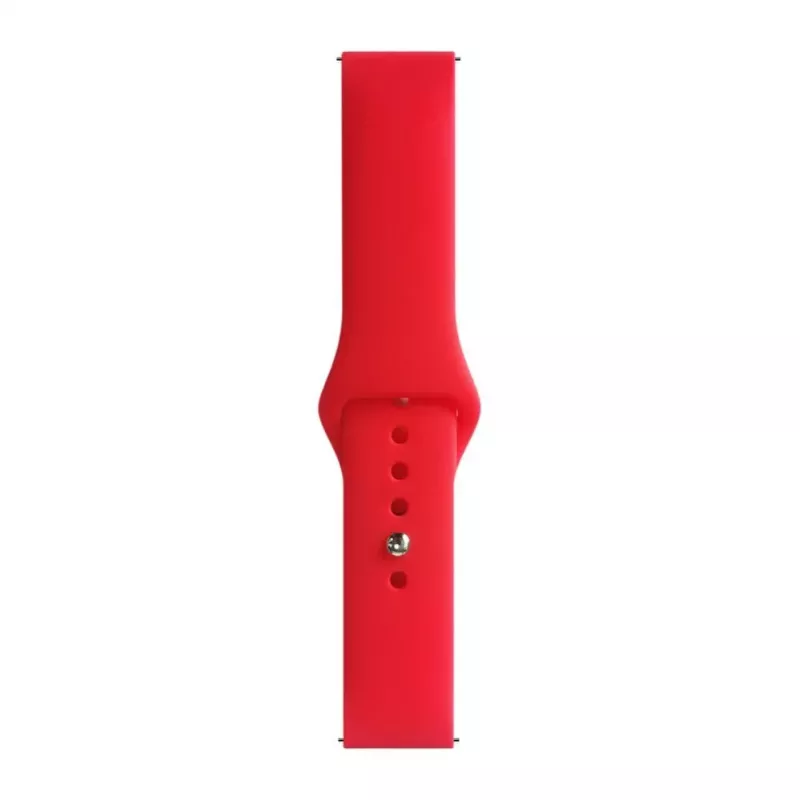 Evelatus 22mm Siliconen Loop Armband (S/M 110mm) rood