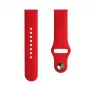 Evelatus 22mm Siliconen Loop Armband (S/M 110mm) rood