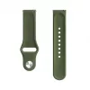 Evelatus 20mm Siliconen Loop Horlogeband (S/M 110mm) olijfgroen