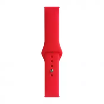 Evelatus 20mm Siliconen Loop Horlogeband (S/M 110mm) rood