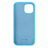 Evelatus Apple iPhone 15 Premium Soft Touch siliconen hoesje cyaanblauw