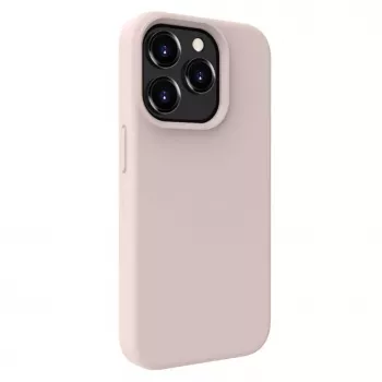 Evelatus Apple iPhone 15 Pro premium soft touch silicone hoesje Pink Sand