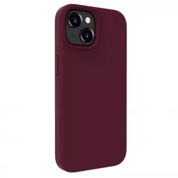 Evelatus Apple iPhone 15 premium MagSafe soft touch silicone hoesje Rumor Red