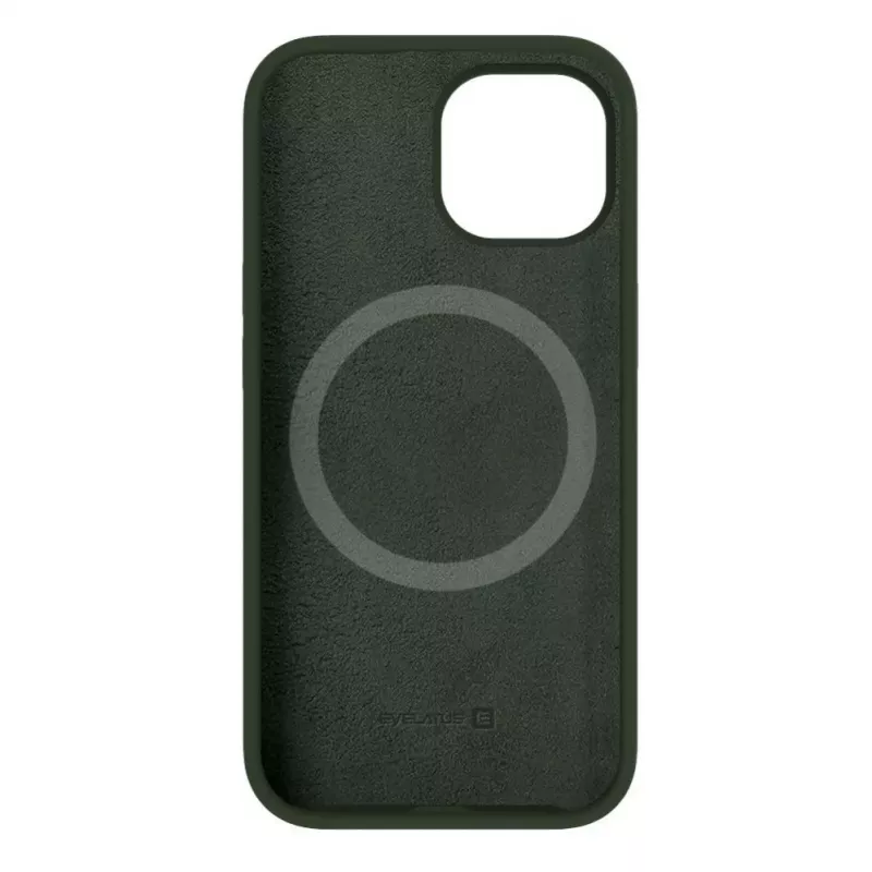 Evelatus Apple iPhone 15 Premium MagSafe Soft Touch silicone case donker olijfgroen