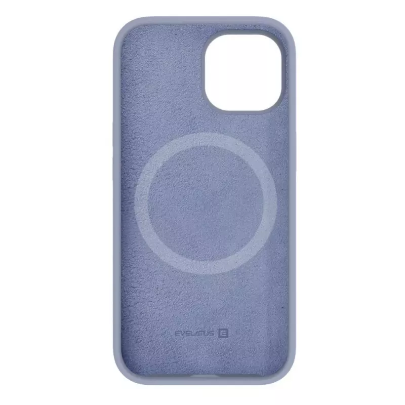 Evelatus Apple iPhone 15 Premium MagSafe Soft Touch silicone case lavendelgrijs