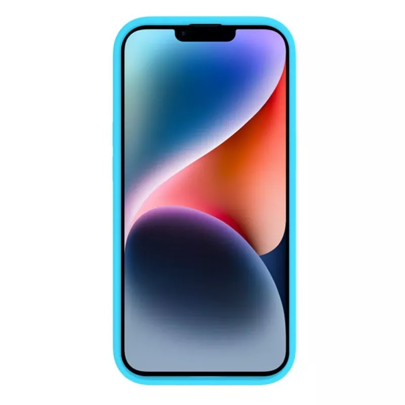 Evelatus Apple iPhone 15 Premium MagSafe Soft Touch silicone case cyaanblauw
