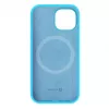 Evelatus Apple iPhone 15 Premium MagSafe Soft Touch silicone case cyaanblauw