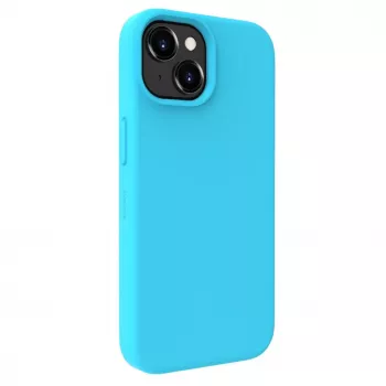 Evelatus Apple iPhone 15 Premium MagSafe Soft Touch silicone case cyaanblauw