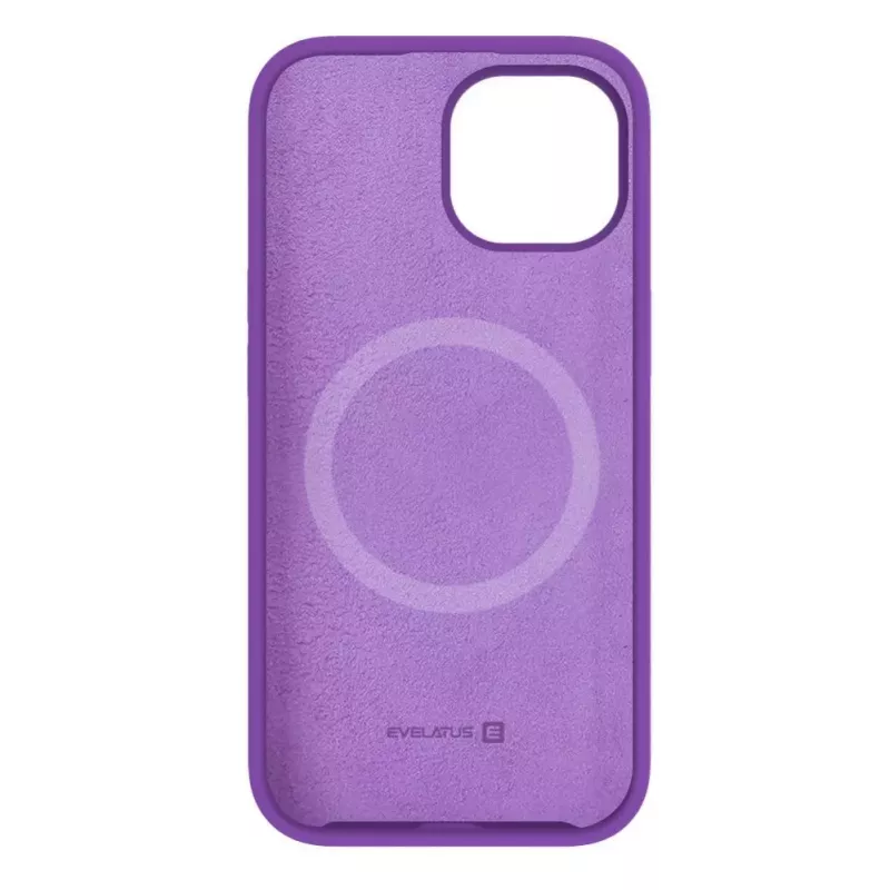 Evelatus Apple iPhone 15 Plus Premium MagSafe Soft Touch silicone case diep paars