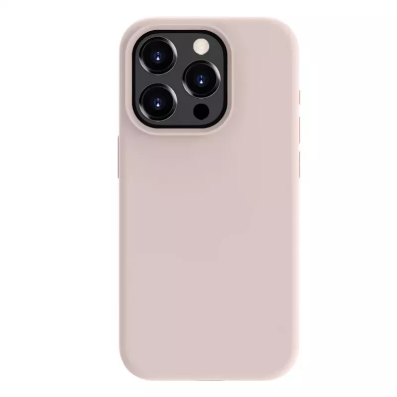 Evelatus Apple iPhone 15 Pro premium MagSafe soft touch silicone hoesje Pink Sand