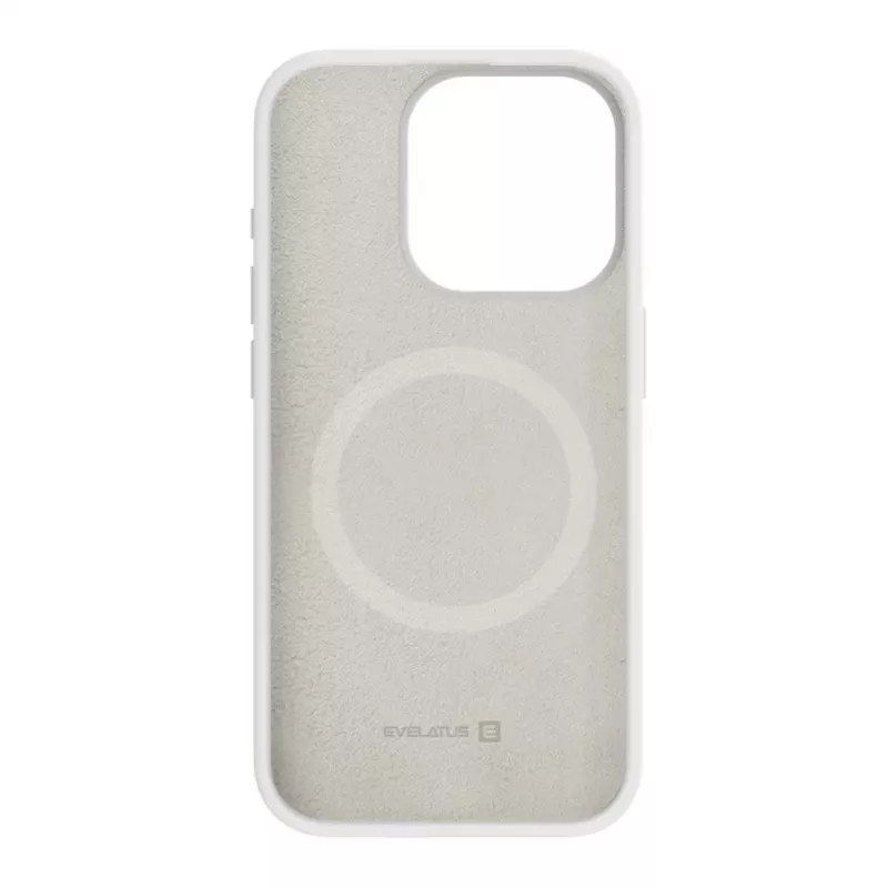 Evelatus Apple iPhone 15 Pro Max Premium MagSafe Soft Touch silicone hoesje wit