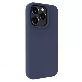 Evelatus Apple iPhone 15 Pro Max Premium MagSafe Soft Touch silicone hoesje middernachtblauw
