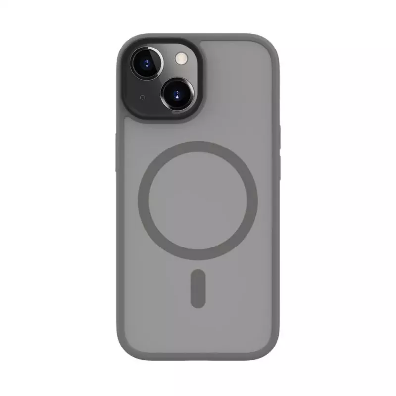 Evelatus Apple iPhone 15 hybride hoesje met MagSafe PC+TPU zilver