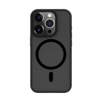 Evelatus Apple iPhone 15 Pro hybride hoesje met MagSafe PC+TPU zwart