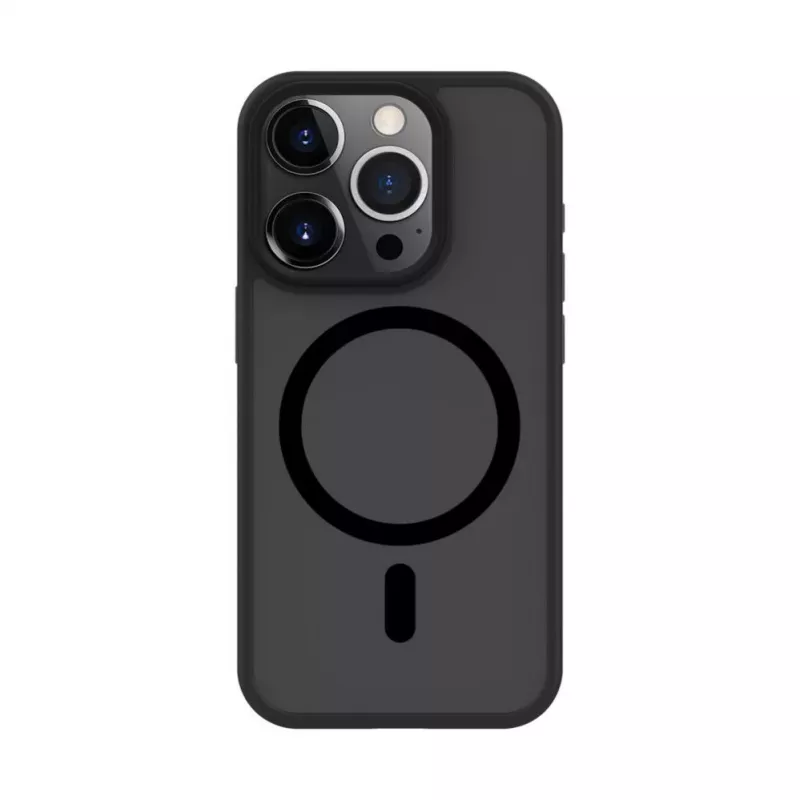 Evelatus Apple iPhone 15 Pro hybride hoesje met MagSafe PC+TPU zwart