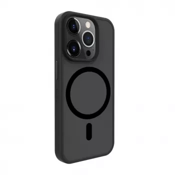 Evelatus Apple iPhone 15 Pro hybride hoesje met MagSafe PC+TPU zwart