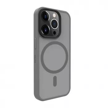 Evelatus Apple iPhone 15 Pro hybride hoesje met MagSafe PC+TPU zilver