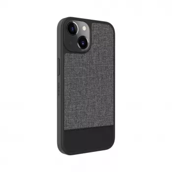 Evelatus Apple iPhone 15 Plus Plastic Leather MagSafe back cover grijs