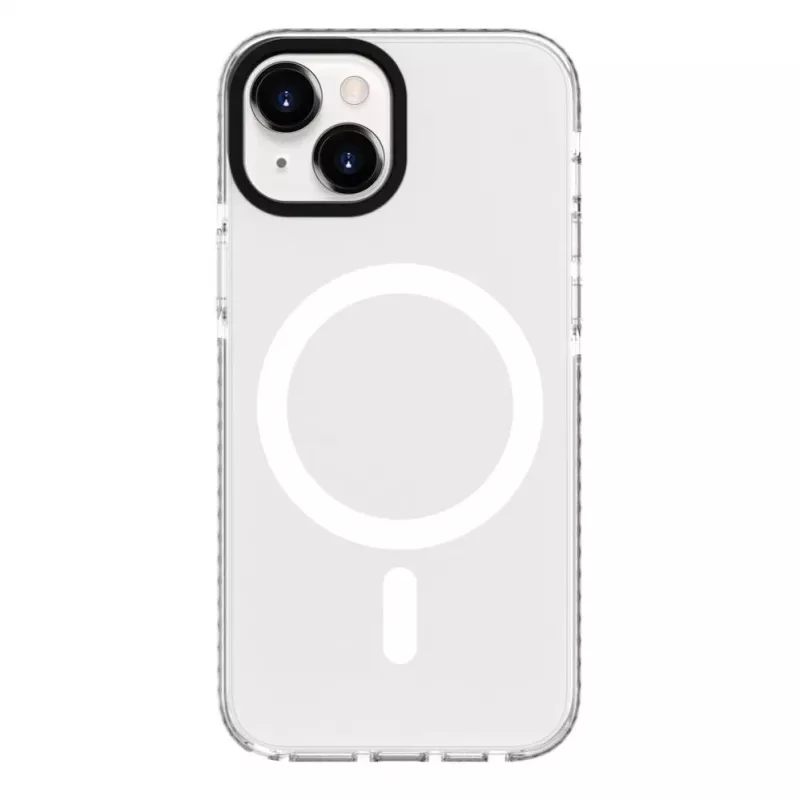 Evelatus Apple iPhone 15 Plus Clear Case PC+TPU met MagSafe transparant