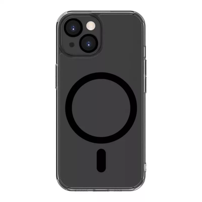 Evelatus Apple iPhone 15 Clear Case met MagSafe en camerabescherming transparant zwart