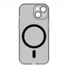 Evelatus Apple iPhone 15 Clear Case met MagSafe en camerabescherming transparant zwart