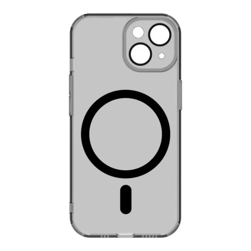 Evelatus Apple iPhone 15 Clear Case met MagSafe en camerabescherming transparant zwart
