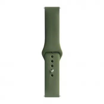 Evelatus Watch 20mm silicone Loop horlogebandje (130mm M/L) donkergroen