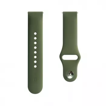 Evelatus Watch 20mm silicone Loop horlogebandje (130mm M/L) donkergroen