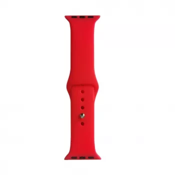 Evelatus Apple Watch 42/44/45mm silicone Loop horlogebandje (140mm M/L) rood