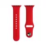 Evelatus Apple Watch 42/44/45mm silicone Loop horlogebandje (140mm M/L) rood